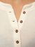 T-shirt manches longues en maille gaufrée de coton bio | écru "mira waffle egg white" - Nudie Jeans