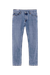 Jean droit en coton bio et recyclé | bleu délavé "jerrick cindy mid used"