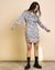 Robe portefeuille en cupro et ecovero | imprimé "ofelia nervous print black" - Jan'n June - 6