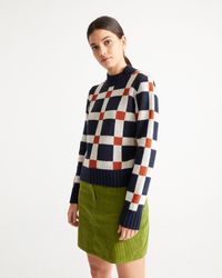 Pull graphique en laine certifiée - dimension ops