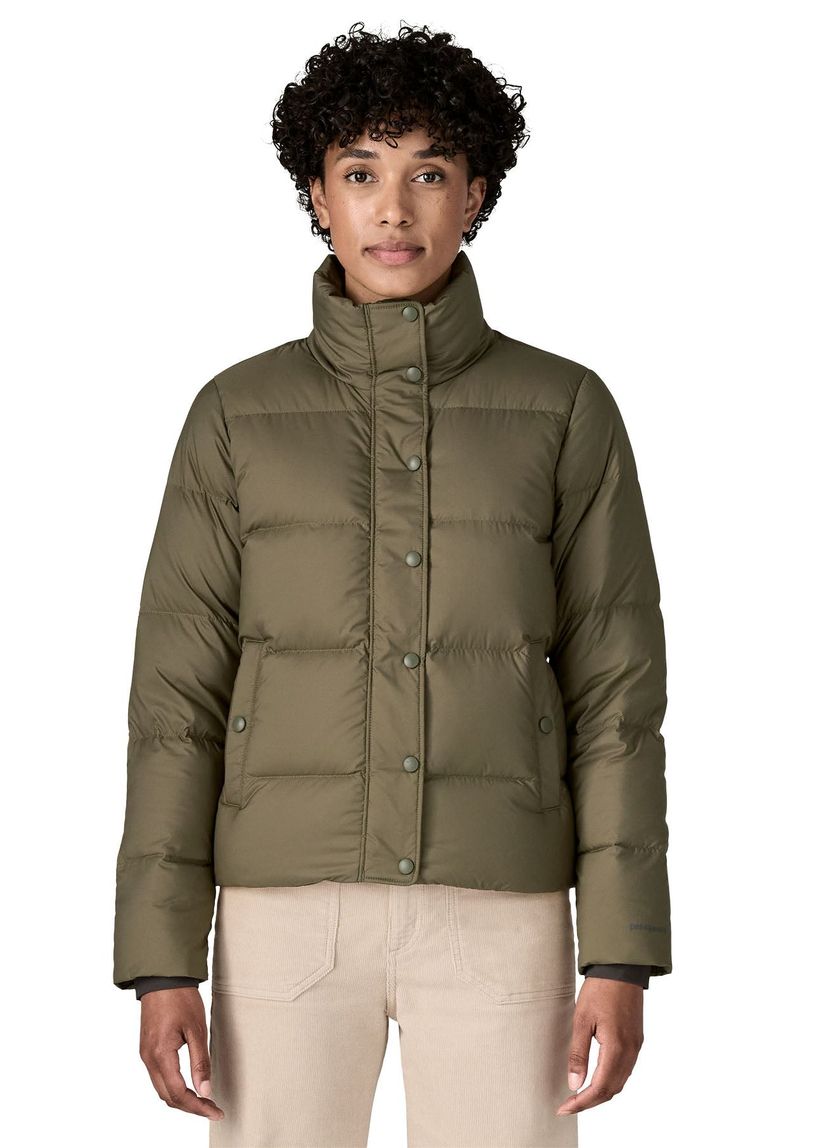 Doudoune en matière recyclée | vert "w's silent down jkt - bsng" - Patagonia