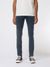 Jean skinny bleu foncé en coton bio - tight terry black ocean