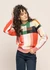 Pull en laine mérinos et coton bio | multicolore "grid philis knitted sweater" - Thinking Mu