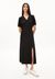 Robe longue noire en viscose - caaitlin