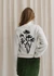 Pull en coton bio et laine certifiée | écru "flowers philis knitted sweater" - Thinking Mu