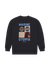Sweat imprimé en coton bio | marine "night marine utopia sweat"