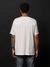T-shirt ample blanc logo rose en coton bio - uno njco circle - Nudie Jeans