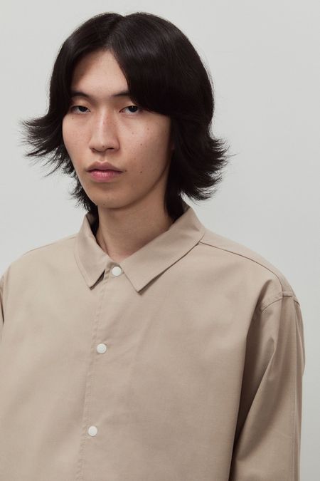 Veste en coton biologique | beige "smart jacket cotton b - taupe" - Unfeigned