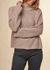 Pull en maille de coton bio | gris clair "cotton loose fit crew neck knit light feather gray"