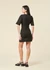 Robe courte en coton bio | noire "black kim dress - black" - Thinking Mu - 3