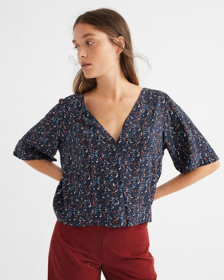 Blouse à imprimé fleuri en ecovero - libelula