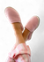 Chaussons en laine recyclée | rose "simone toute rose"
