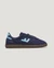 Baskets vegan | bleu "burela slim navy sky" - Flamingos Life