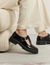 Derbies en cuir vernis certifié | noir "romane" - Odaje ex M.Moustache