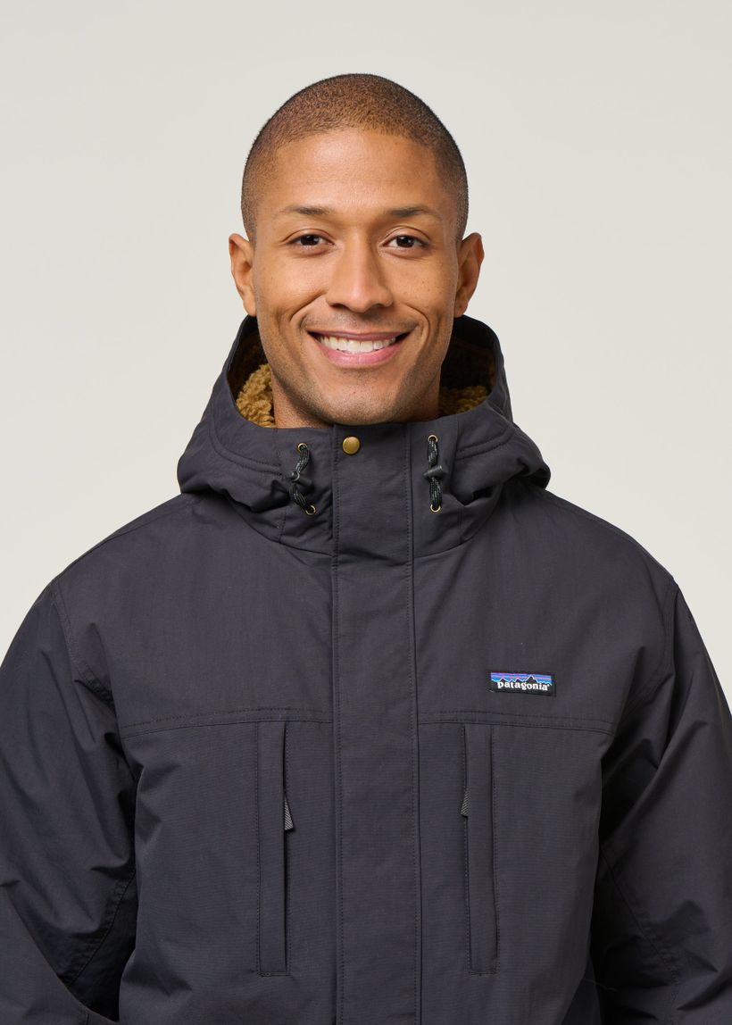 Parka à capuche en matière recyclée | noir "isthmus parka - inbk" - Patagonia