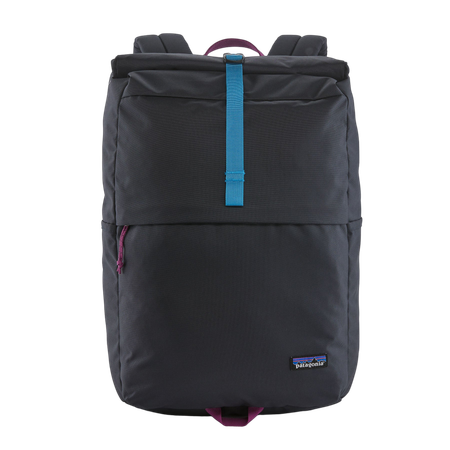 Sac à dos bleu foncé 30l en recyclé - fieldsmith roll top pitch blue