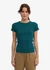 T-shirt côtelé en coton biologique | bleu "organic rib ss t-shirt - ocean green" - Colorful Standard
