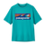 T-shirt imprimé en polyester recyclé | bleu "k's cap sw t-shirt boardshort logo subtidal blue"