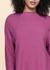 Pull ample en coton bio | rose "merinaa links links crushed berry" - Armedangels