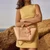 Sac à main en cuir certifié | "note - peche" - Craie Studio