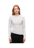 T-shirt manches longues côtelé en coton bio | gris clair "snow melange" - Colorful Standard
