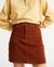 Jupe rouille en velours de coton bio - marsha skirt clay red