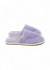 Chaussons en éponge et laine recyclée | violet "simone éponge lilas" - Caussun