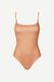 Maillot une pièce rayé orange en recyclé - leah swimsuit - orange st.