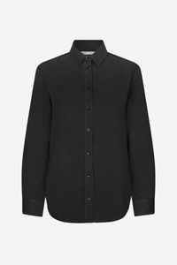 Chemise en lyocell | noir "madisoni shirt washed black"