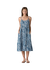 Robe à imprimé | bleu "w's tidal threads dress - bees and flowers: still blue" - Patagonia