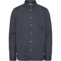 Chemise marine chiné en coton bio - larch