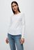 T-shirt manches longues blanc en coton bio - rojaa