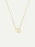 Collier en plaqué or certifié | doré "double-ring necklace - gold"