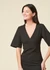 Robe courte en coton bio | noire "black kim dress - black" - Thinking Mu