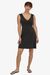 Robe noire cintrée en coton bio