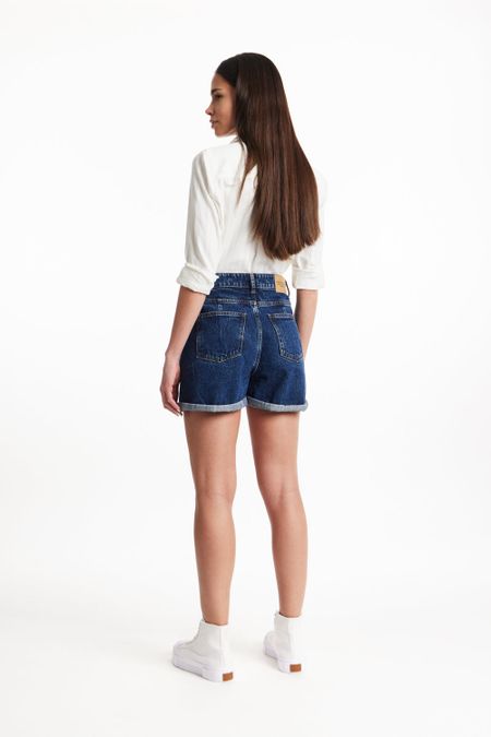 Short en jean en coton bio - yetta - People Tree