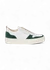 Baskets basses en cuir certifié | vert "playground campus green" - Belledonne Paris