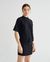 T-shirt ample noir en chanvre et coton bio - aidin