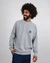 Sweat en coton bio | gris "asis percales tigris sweatshirt grey" - Brava Fabrics