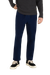 Pantalon droit en coton bio | chevron bleu indigo "martin indigo herringbone"