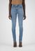 Jean slim bleu clair en coton bio et recyclé - skinny hazen fan stone