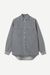Surchemise en denim en coton bio et recyclé | gris "eleanor shirt mist"