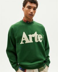 Sweat en coton bio | vert "arte dill pepe sweatshirt - green"