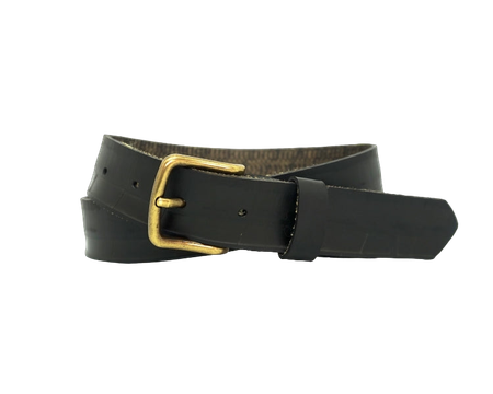 Ceinture en pneu upcyclé | noir "voiture charbon" - La Vie est Belt