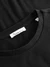 T-shirt manches longues en coton bio | noir "rib scoop neck long sleeved black jet" - Knowledge Cotton Apparel