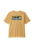 T-shirt imprimé en matières recyclées | jaune "boardshort logo pocket responsibili-tee - beeswax tan" - Patagonia