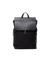 Sac à dos en cuir et coton bio | noir "alva metal hook black with black leather"