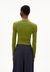 Sous-pull en coton bio | vert "alaania - dark moss" - Armedangels