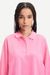 Polo manches longues rose en coton bio - odetta polo sachet pink - Samsoe Samsoe