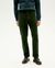 Pantalon en velours côtelé de coton bio | vert "bottle green corduroy five pockets pants" - Thinking Mu